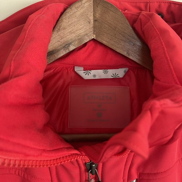 Athleta RECCO Rescue Technology Down Ski Puffer Jacket Coat Womens Medium NWT - Picture 2 of 16